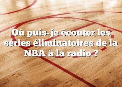 Où puis-je écouter les séries éliminatoires de la NBA à la radio ?